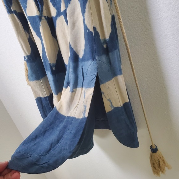 Maeve Anthropologie Women's Blue Sleeveless Batik Style Ikat Print Dress Size 2 - Picture 8 of 15